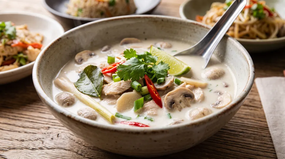 Thai Coconut Chicken Soup (Tom Kha Gai)